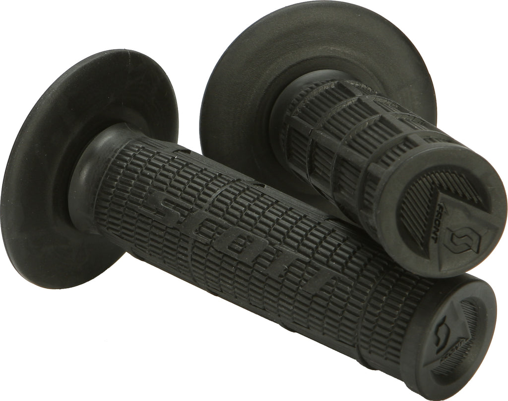 Radial Half Waffle Grips Black 7/8"