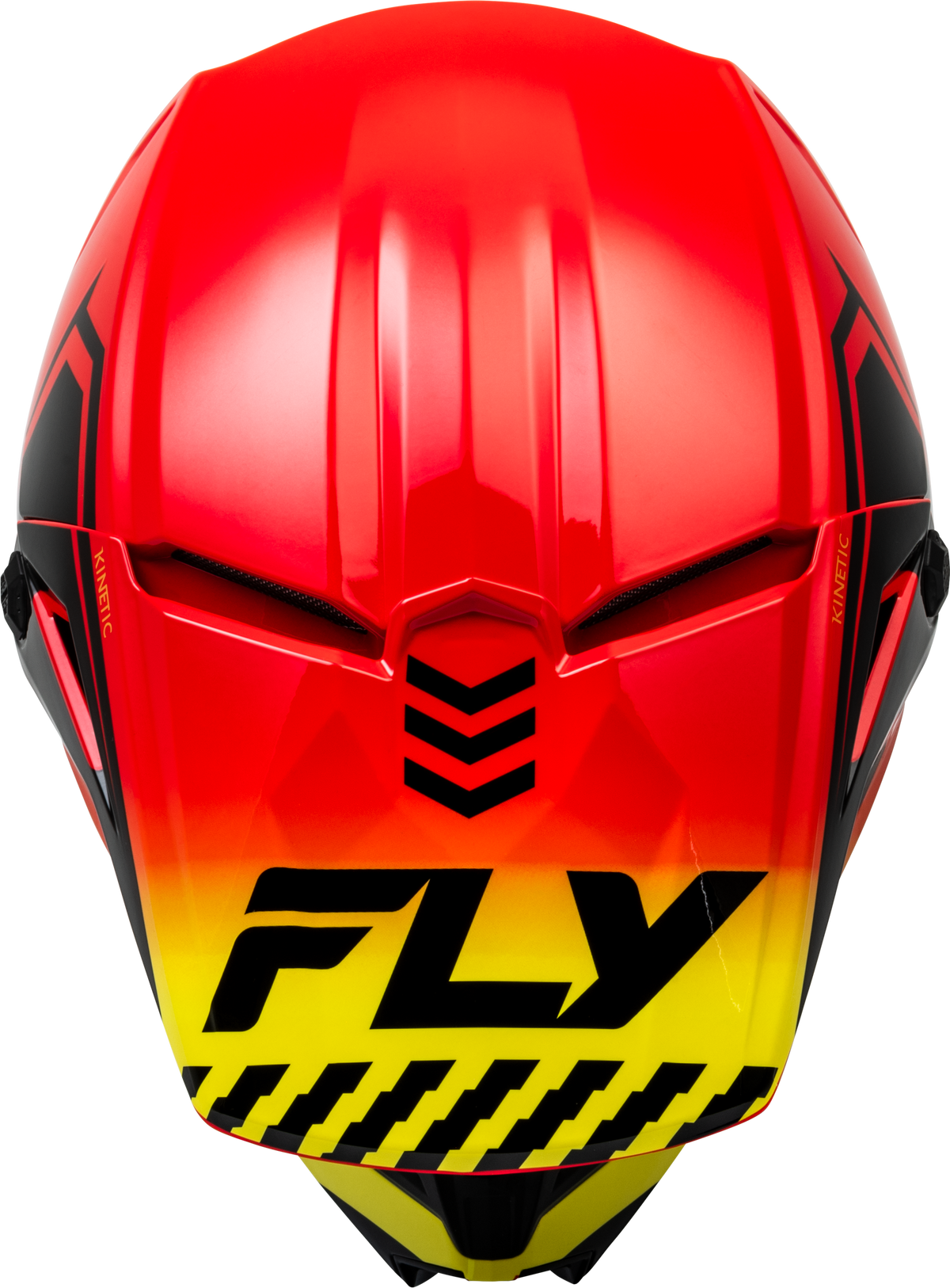 Kinetic Menace Helmet Red/Black/Yellow Lg