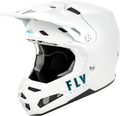 Youth Formula S Carbon Solid Helmet White Yl