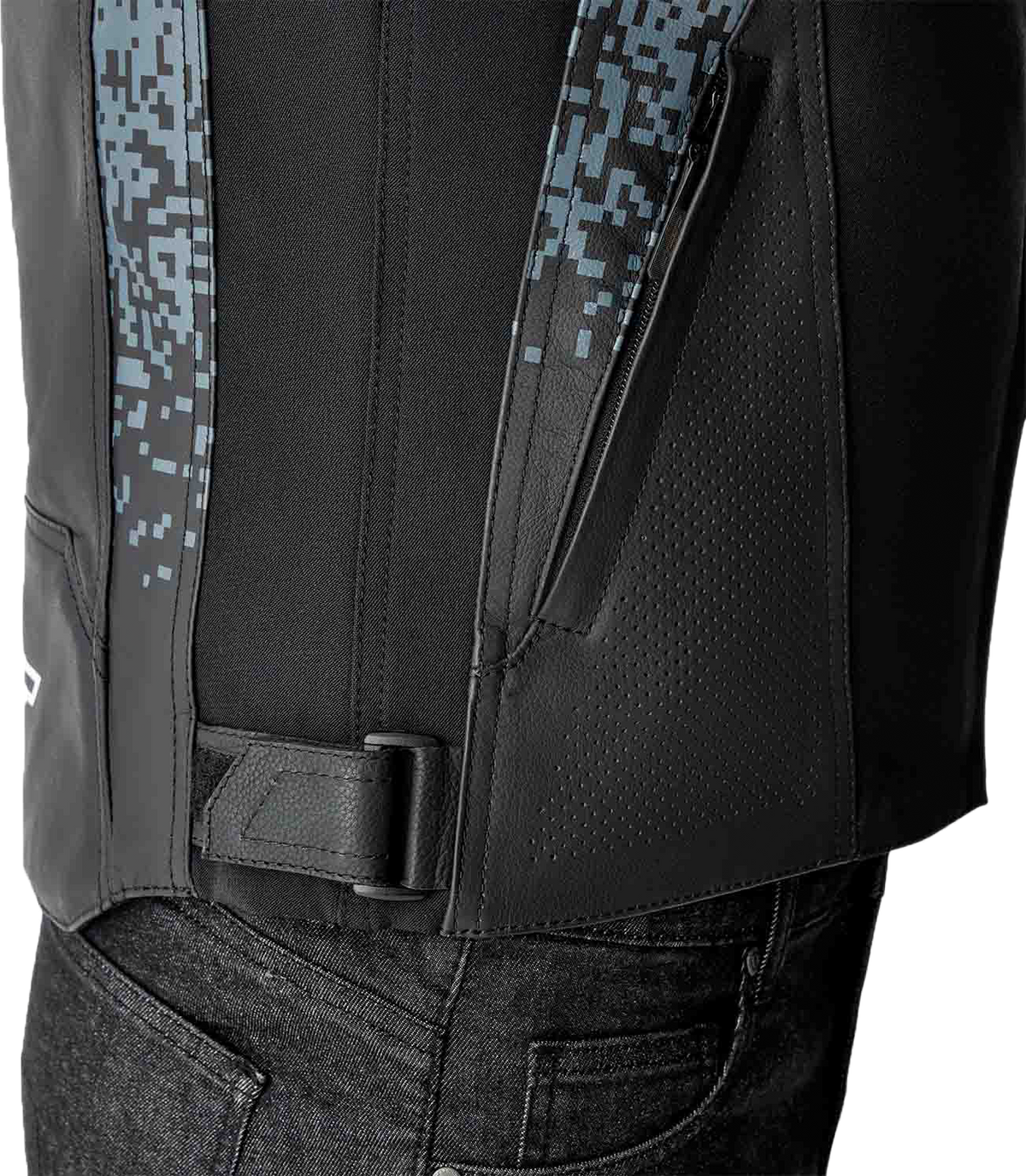 Ps Supersport K D3o Jacket Grey/Black Leather Md