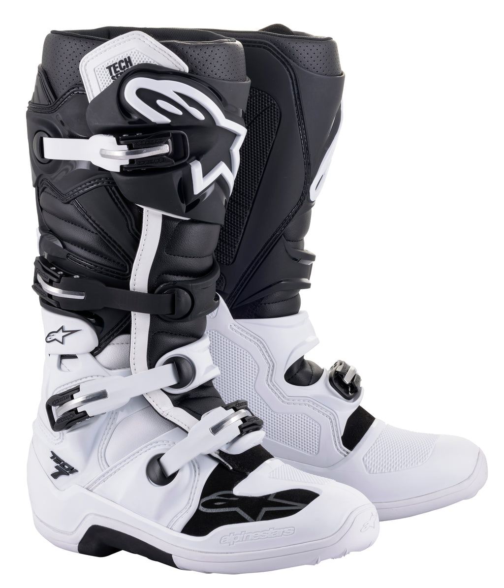 Tech 7 Boots White/Black Sz 10