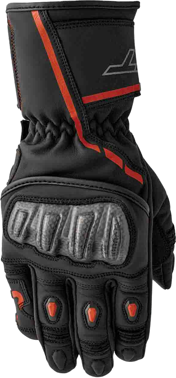 S1 Glove Blk/Red Leather 2xl