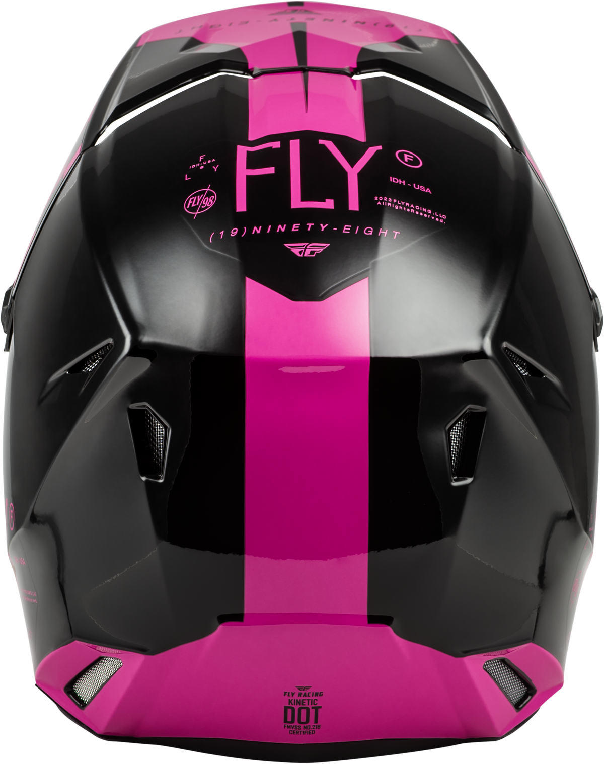 Yth Kinetic Lite Rival Helmet Gloss Black/Pink Yl