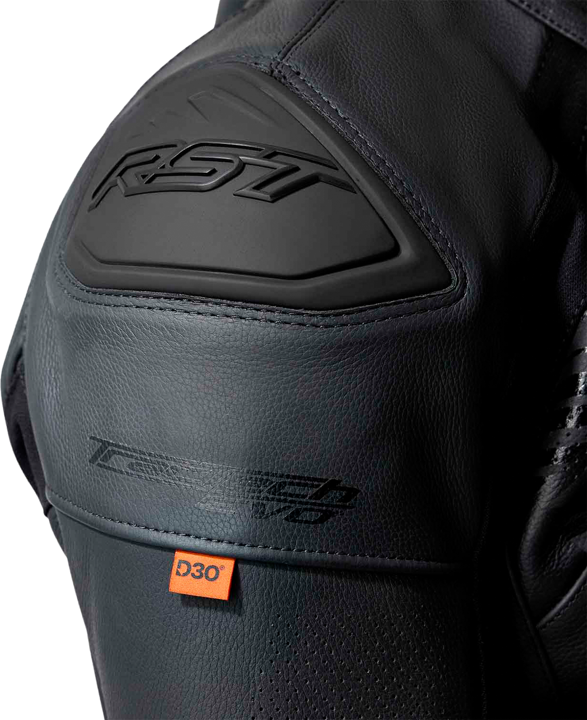 Tractech Evo D3o Jacket Black Leather 3x