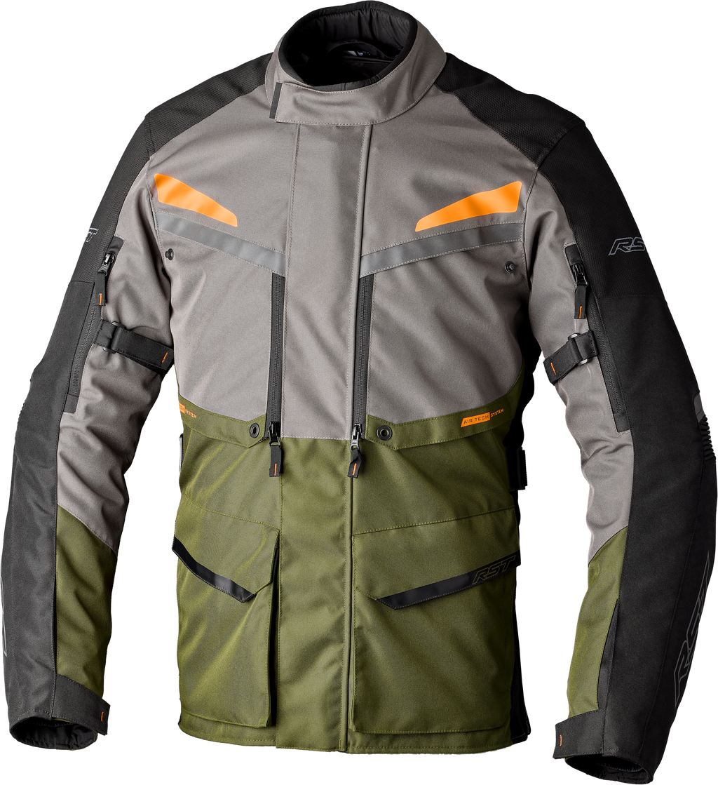 Maverick Evo Ce Jacket Khaki/Grey/Orange Textile 4xl