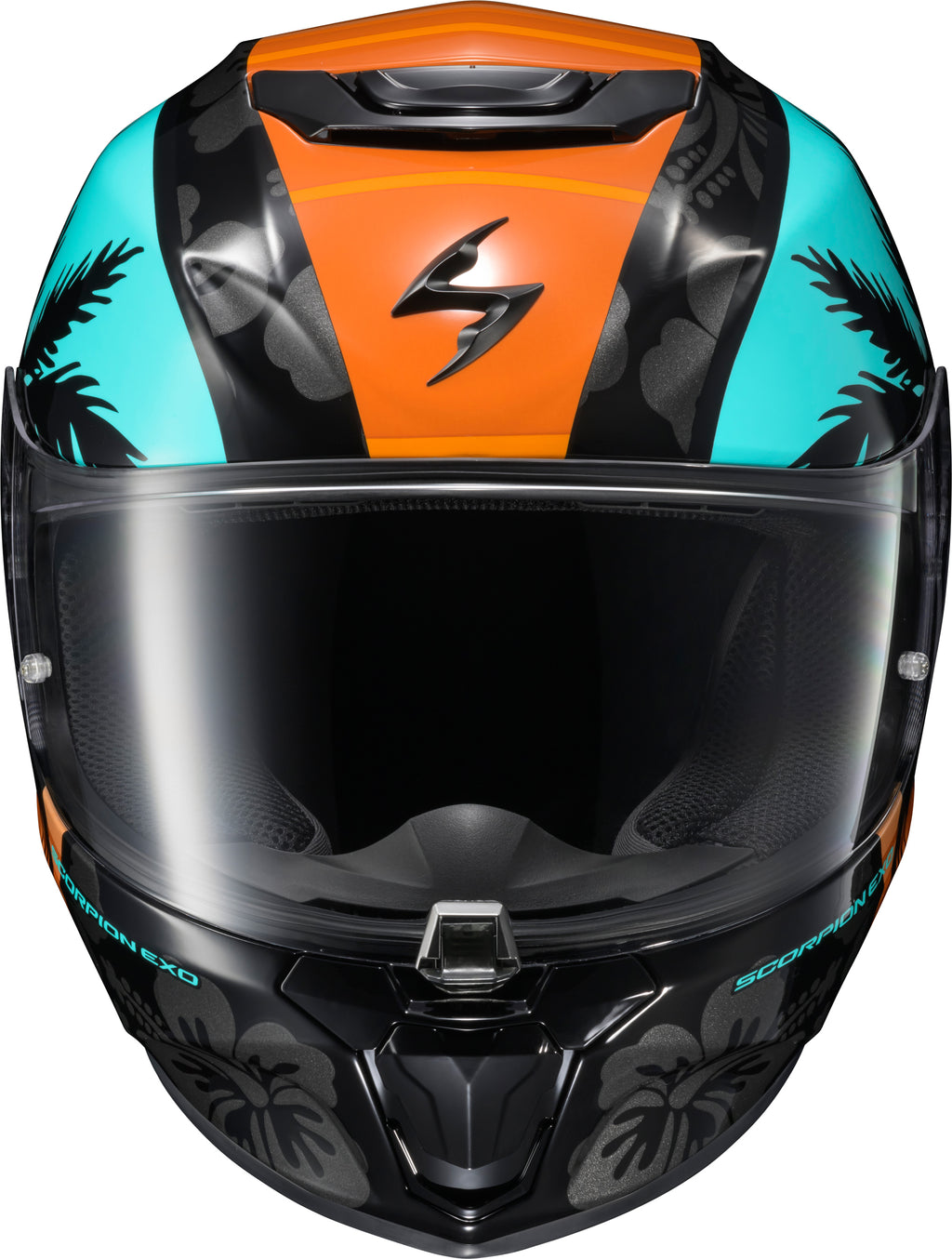 Exo R330 Full Face Helmet Tubbs Light Blue/Orange Xl