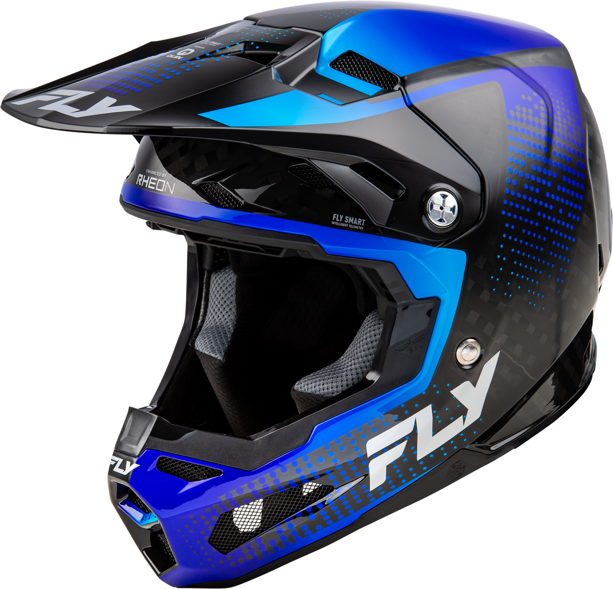Yth Formula S Carbon Protocol Helmet Black Carbon/Blue Yl