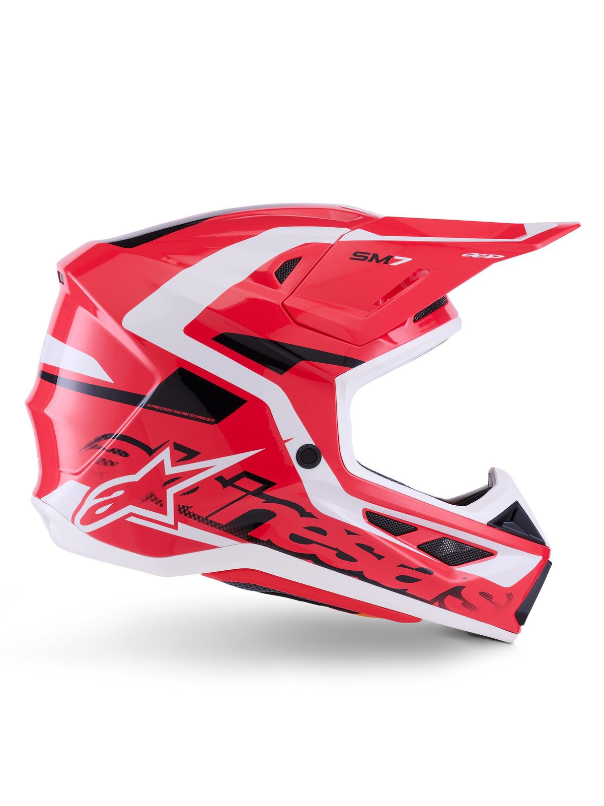 Sm7 Deed Helmet Red/Blk/Wht Glossy Xl