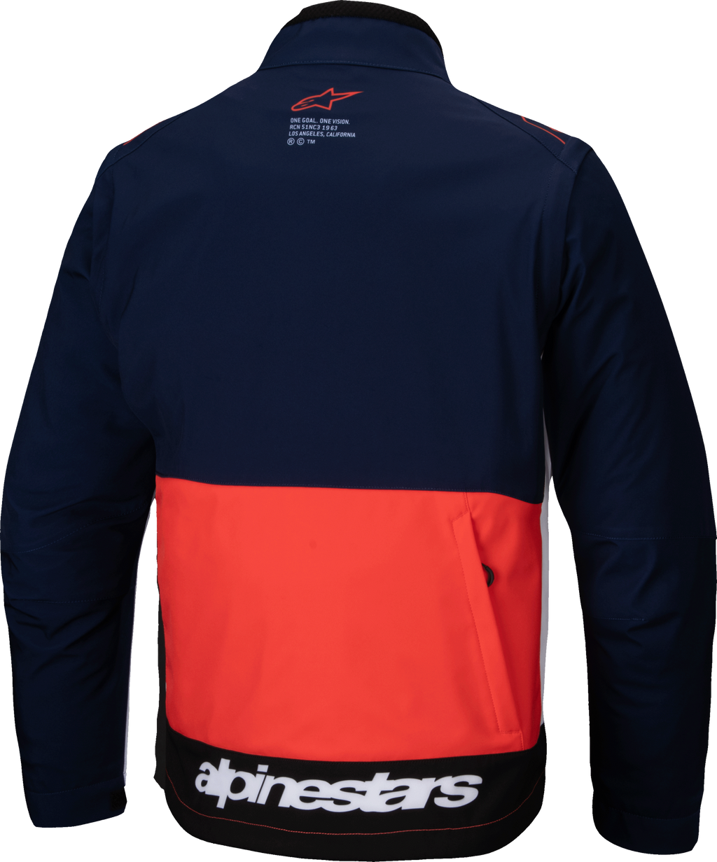 Lite Dura Softshell Jacket Navy/Hot Orange/White Sm