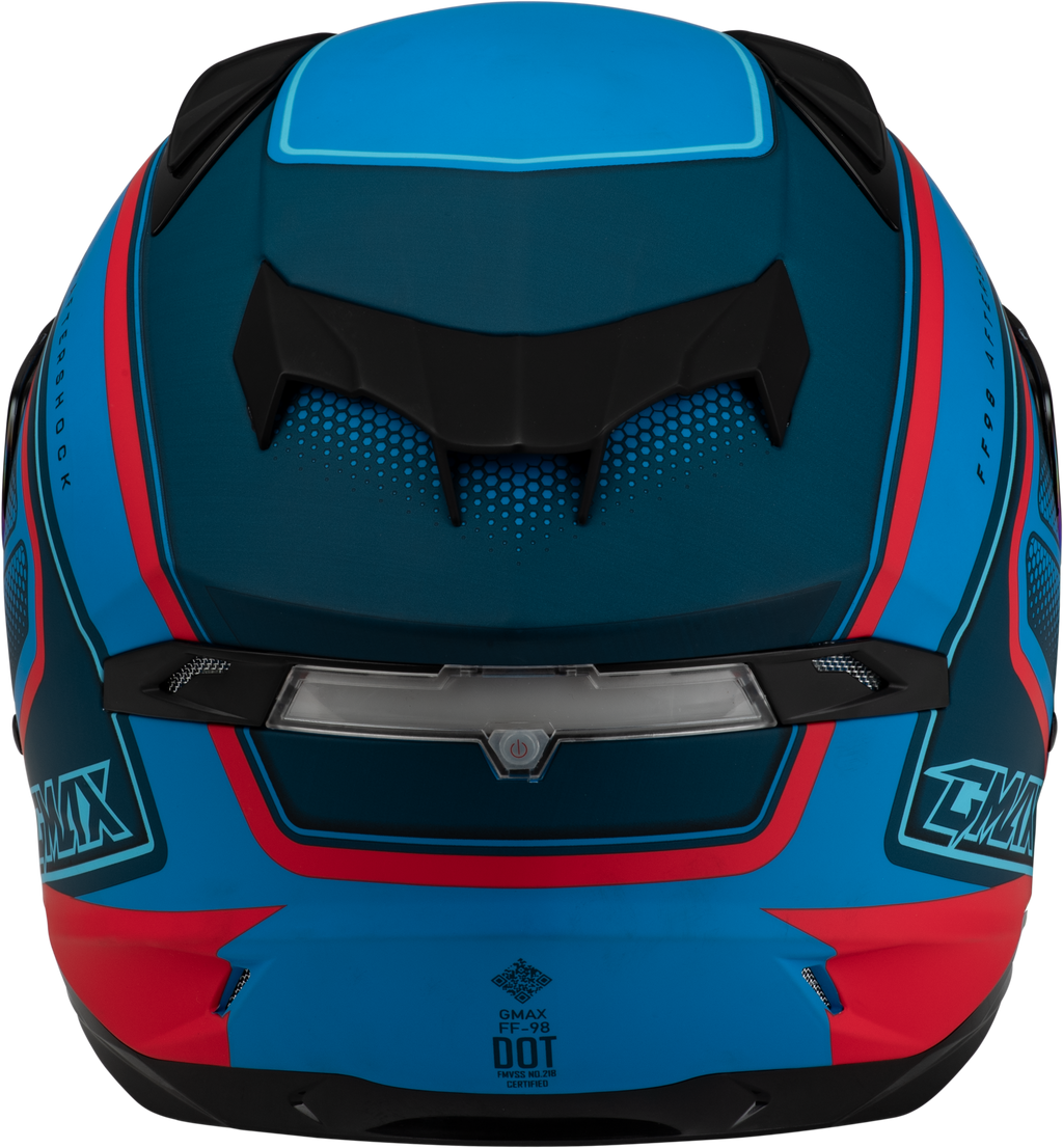 Ff 98 Aftershock Helmet Matte Blue/Red 2x