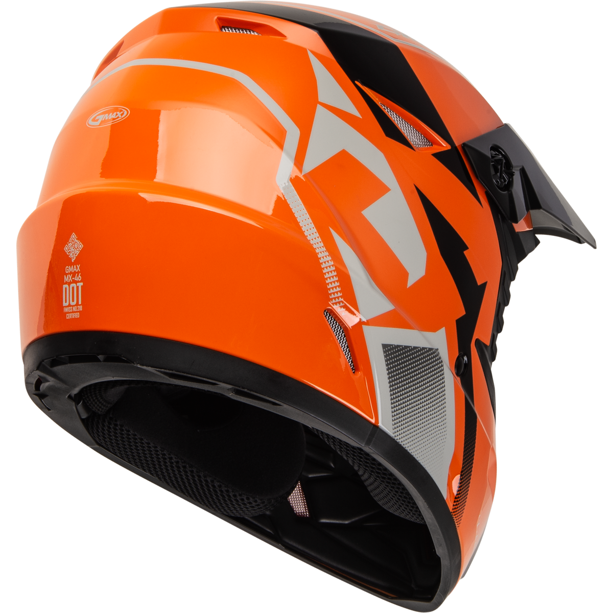 Mx 46 Compound Helmet Orange/Black/Grey Sm