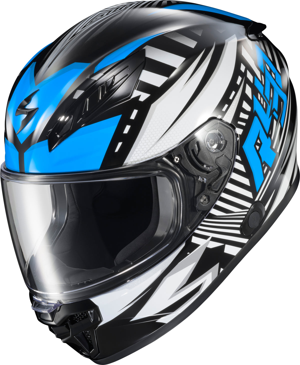 Exo R430 Full Face Helmet Head Trip Light Blue Xl