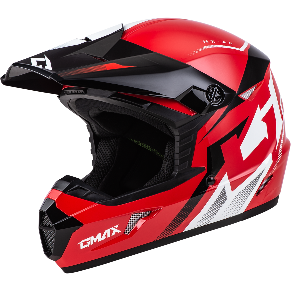 Youth Mx 46y Compound Helmet Red/Black/White Yl