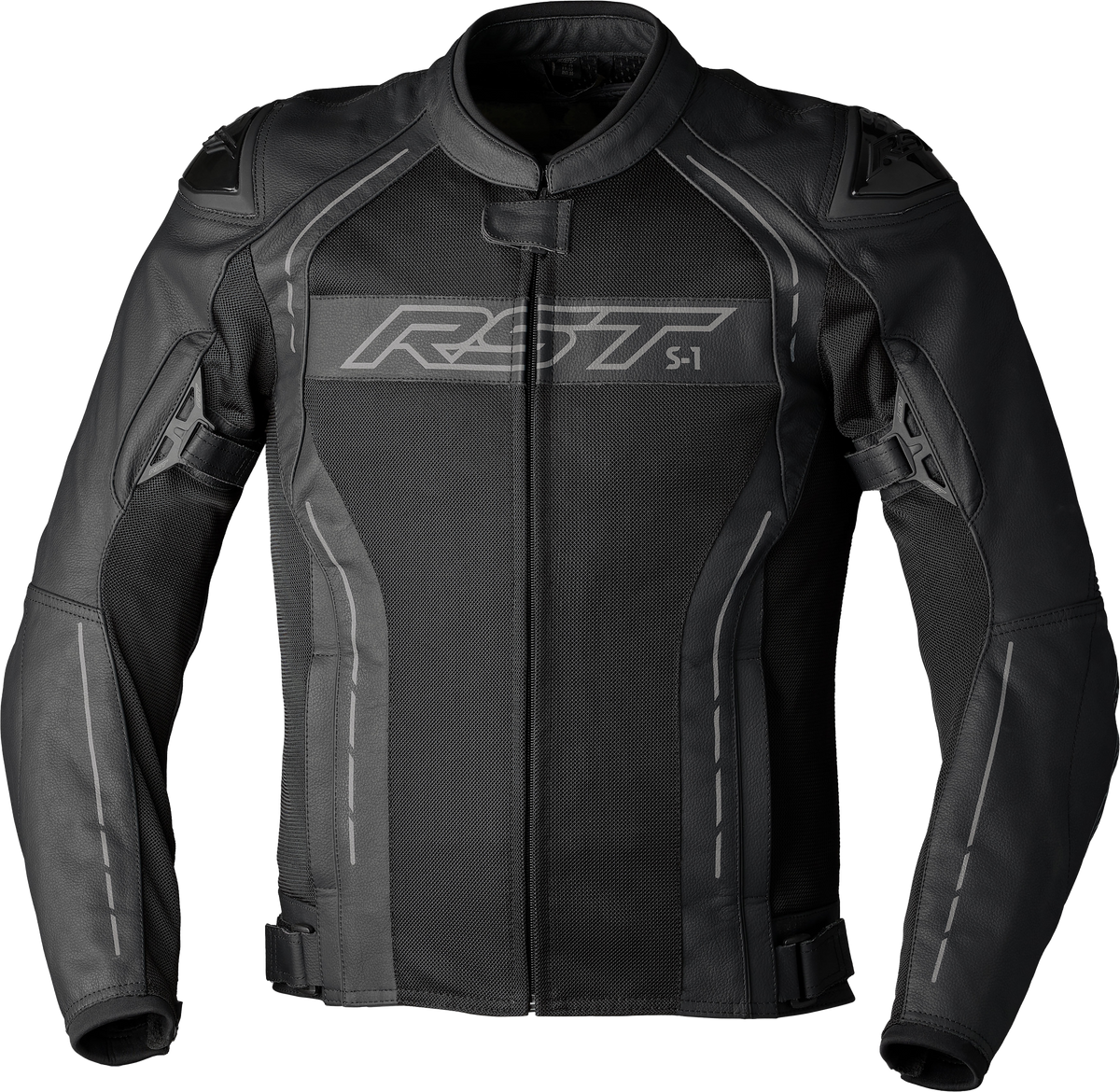 S1 Mesh Ce Jacket Black/Black Leather 2xl