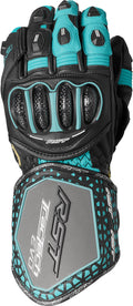 RST Women's Tractech Evo 4 CE Glove Black/Aqua/Grey Leather