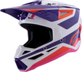 Sm3 Heat Helmet White/Purple/Pink Glossy Lg