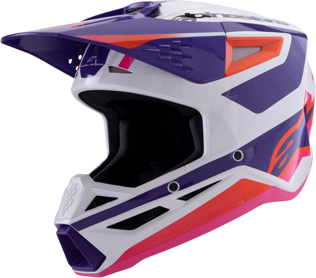 Sm3 Heat Helmet White/Purple/Pink Glossy Sm