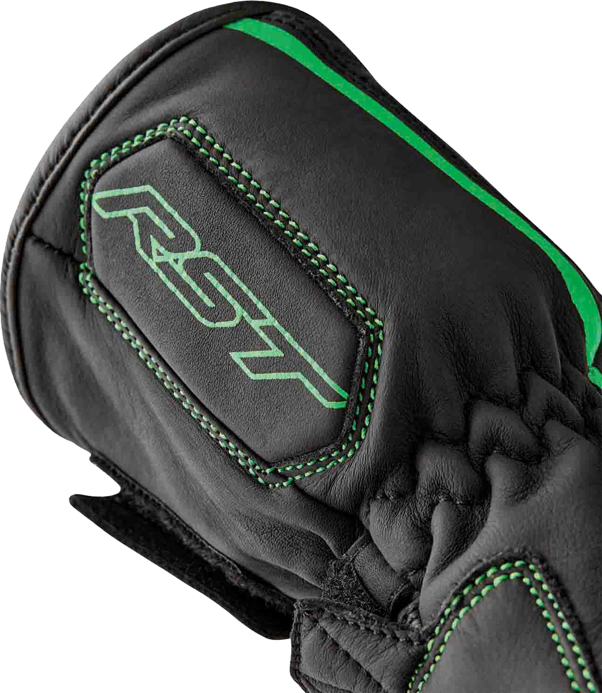 S1 Glove Blk/Flo Green Leather 2xl