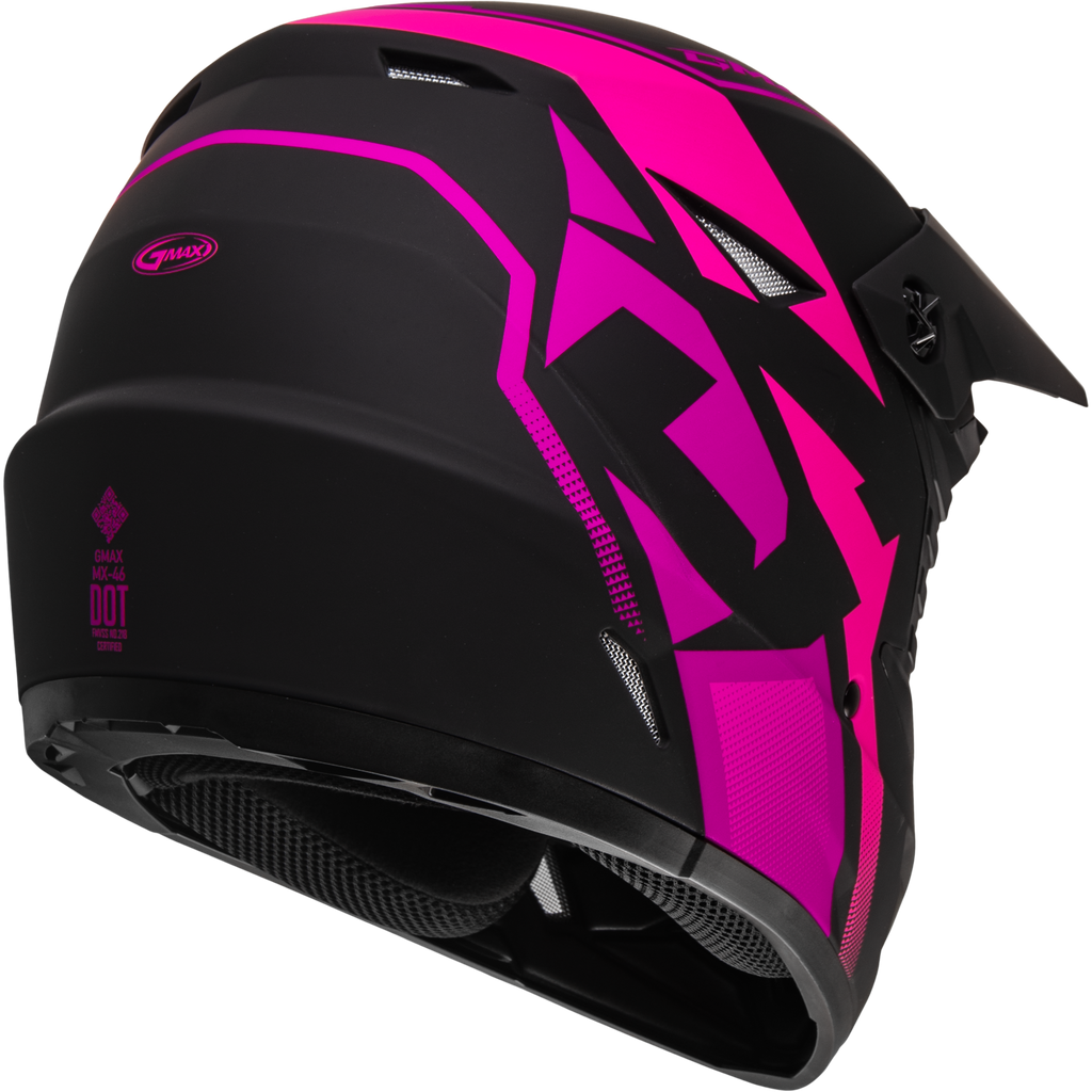 Mx 46 Compound Helmet Matte Black/Pink 2x