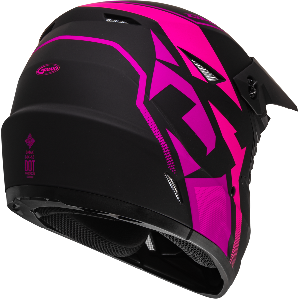 Mx 46 Compound Helmet Matte Black/Pink Md