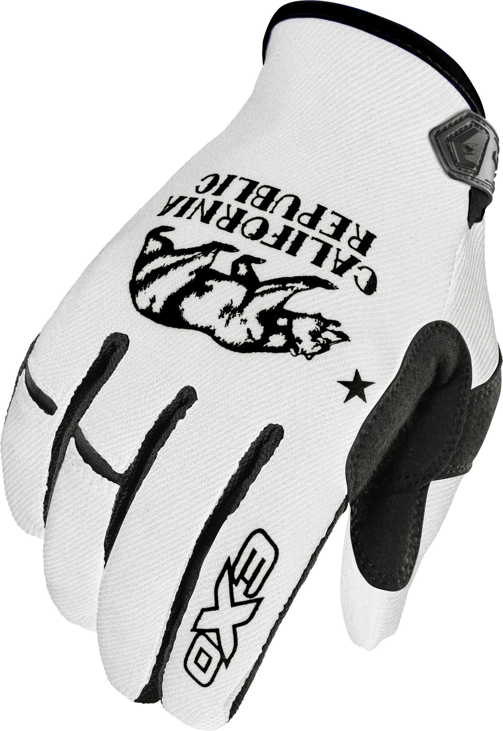 Moto Flex Gloves Golden State White/Black Xl