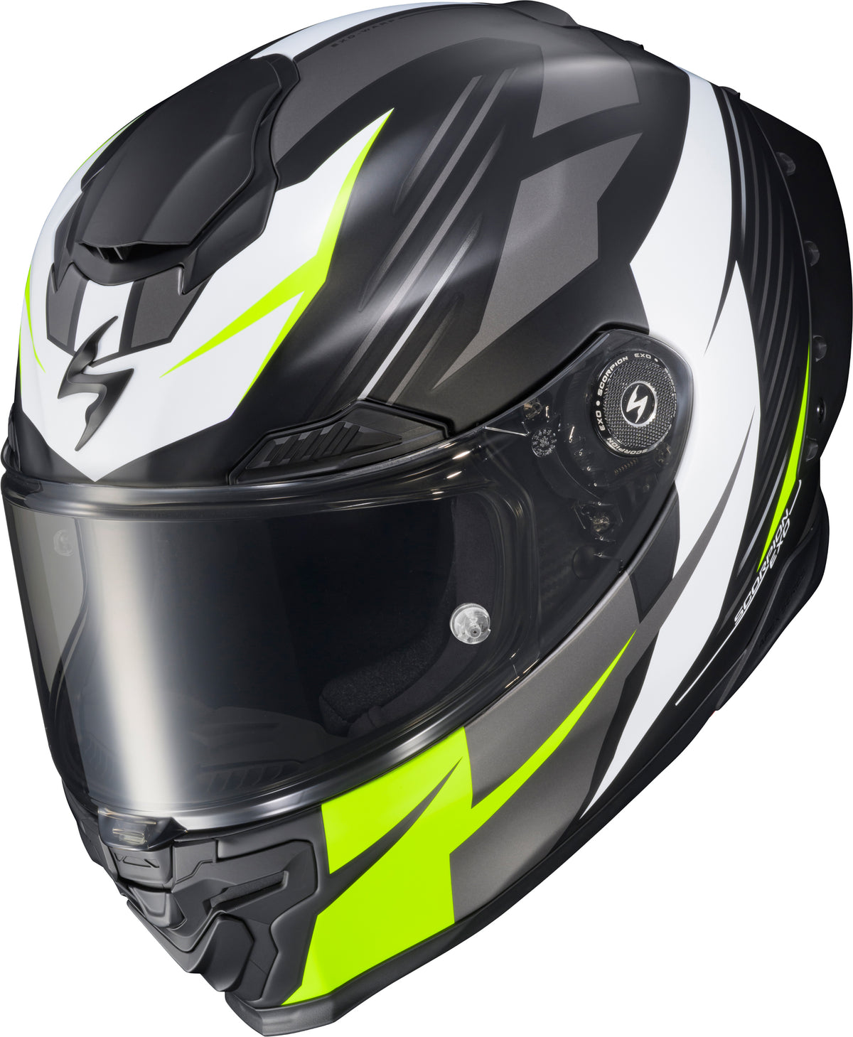 Apex Exo Warp Full Face Helmet Dilithium Blk/Whit/Hi Vis Xl