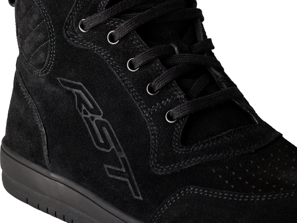 Hitop Moto Sneaker Ce Boot Black Suede  Sz 13