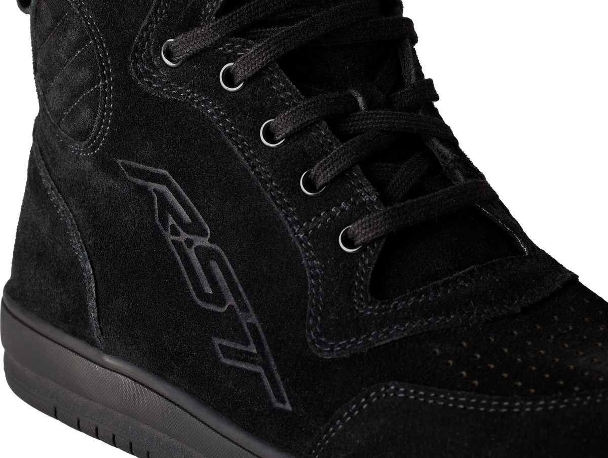 Hitop Moto Sneaker Ce Boot Black Suede  Sz 13