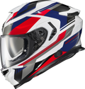 Exo Eclipse Full Face Helmet Lunar White/Red/Blue Xl