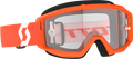 Primal Goggle Orange/White Clear Works