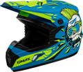 Youth Mx 46y Unstable Helmet Matte Blue/Green Ys