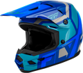 Youth Kinetic Scrap Helmet Blue/Light Blue/Grey Ym