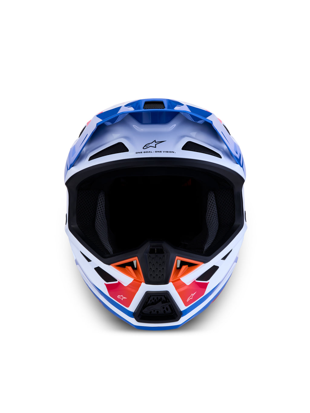 S M7 Core Helmet Ece06/Dot Wht/Blue/Org/Pink Glossy 2x