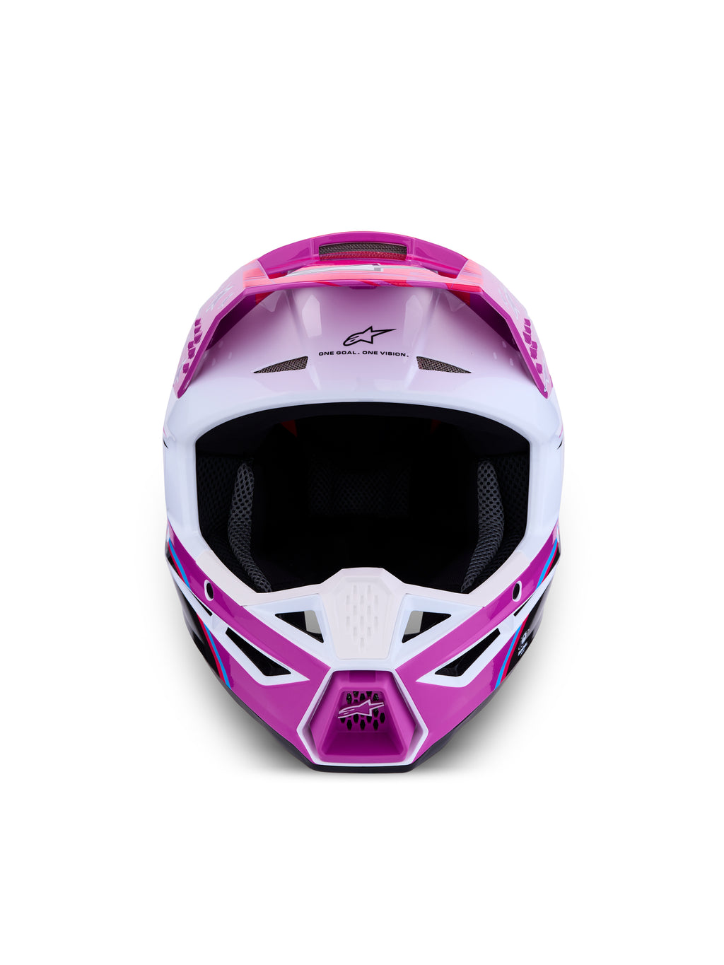 S M3 Falcon Helmet Ece06/Dot Prpl/Wht/Blk/Pink Fl Gl Xs