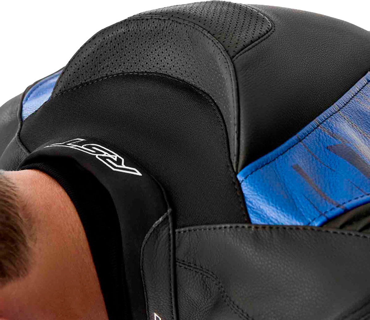 Tractech Evo D3o Jacket Blk/Blue Leather Md