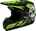 Youth Mx 46y Unstable Helmet Matte Black/Green Ys