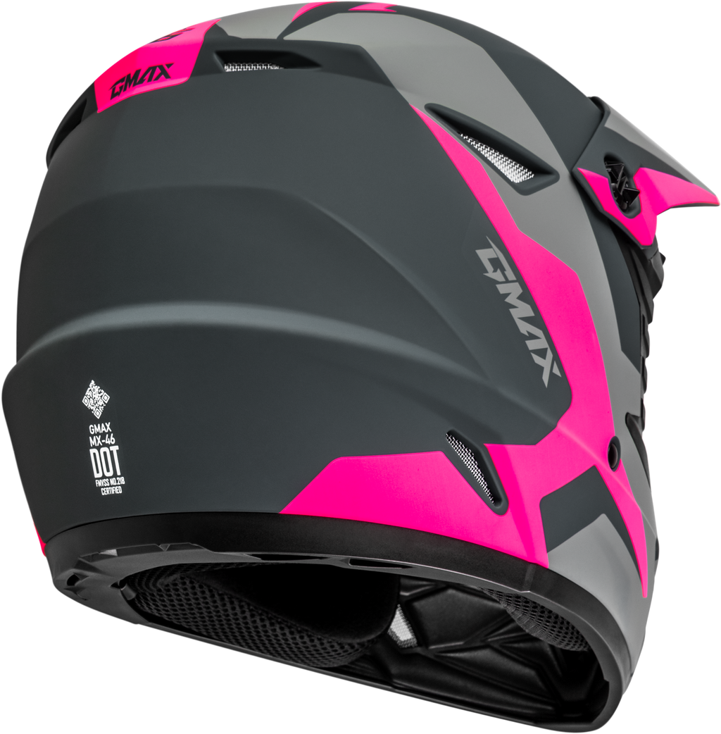 Mx 46 Cyclus Hemet Matte Grey/Pink Md