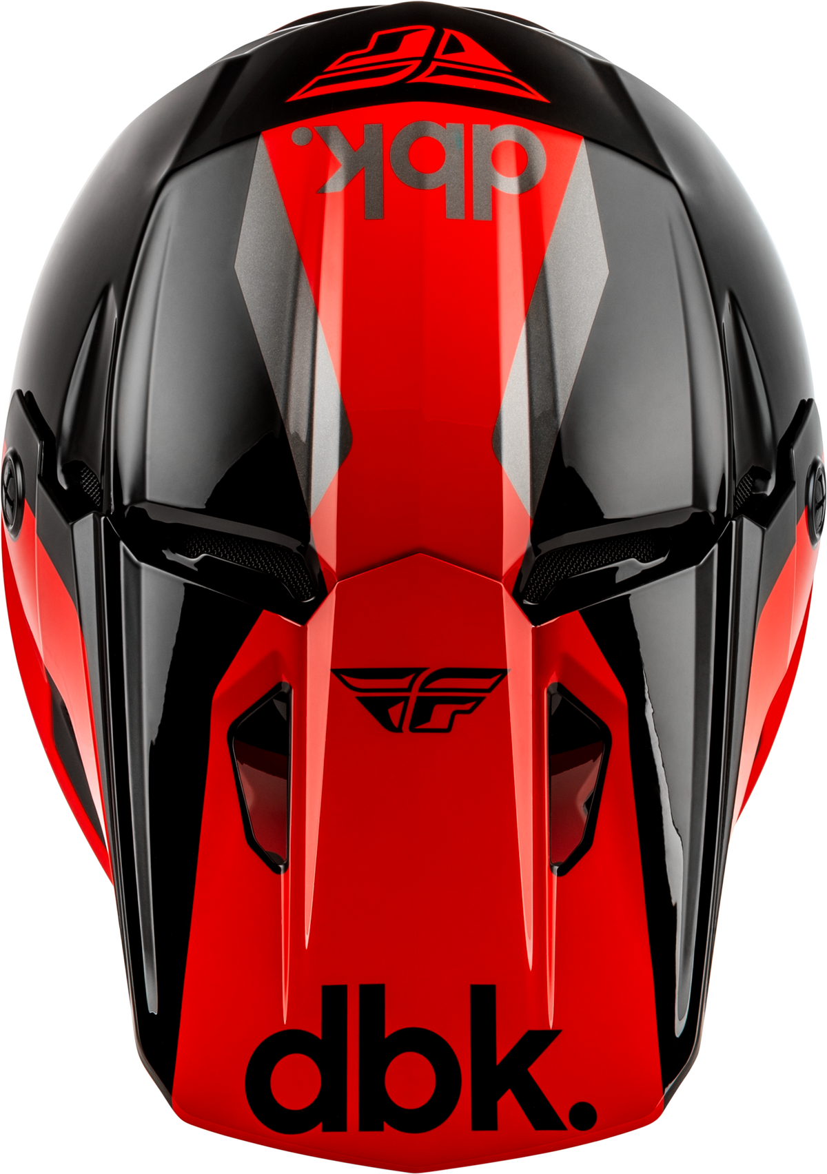 Kinetic Dbk Helmet Black/Red/Grey Xs