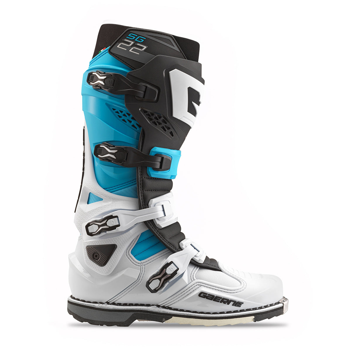 Sg22 Boots Le White/Black/Light Blue 12
