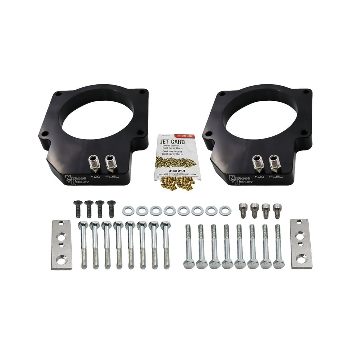 Nitrous Outlet GM LT6 2023-2026 Z06 Corvette Dual 87mm Throttle Body Plate Conversion