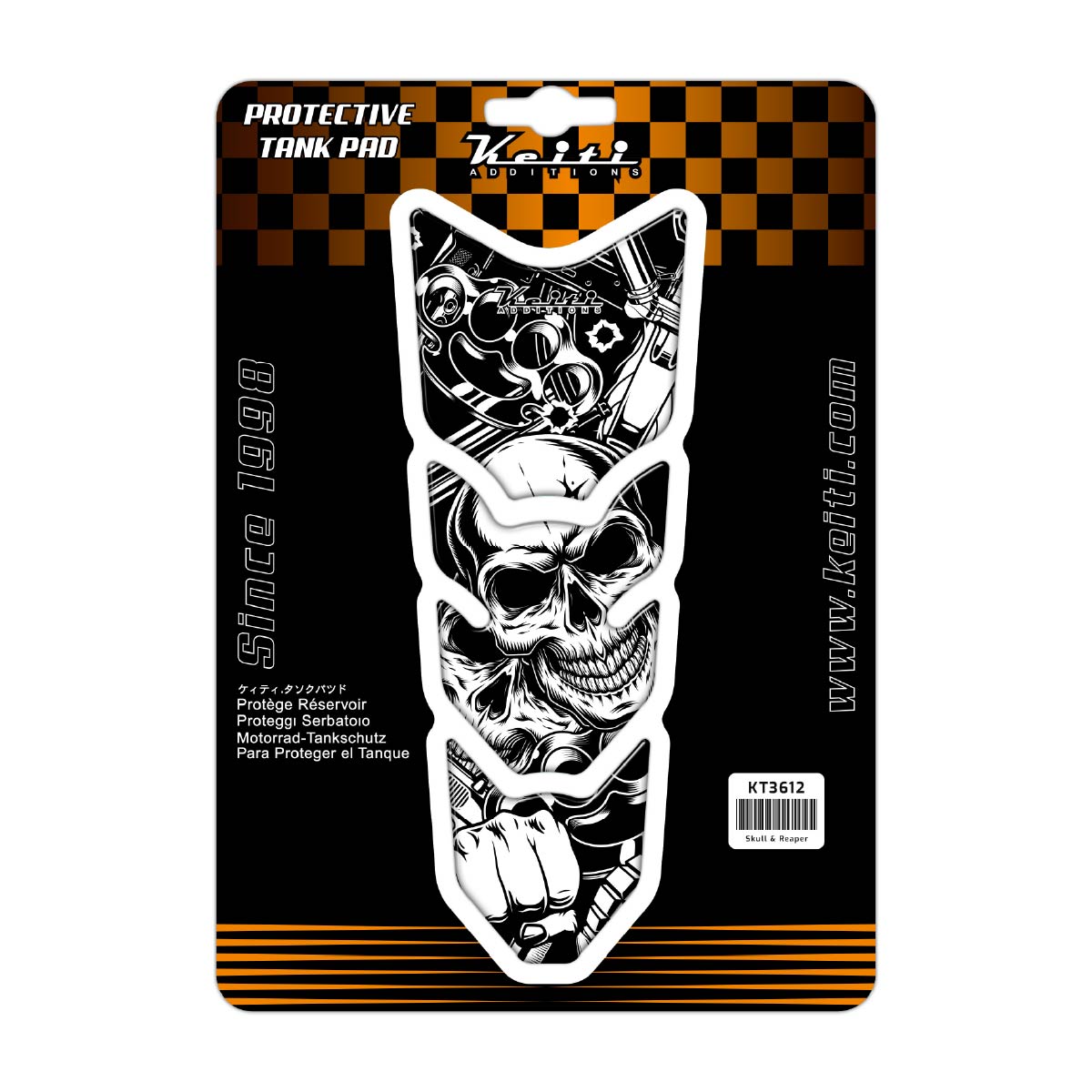 Keiti Additions KT3612 Reaper & Skull Tank Pad