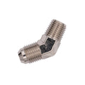 Flo Supply 1/4" NPT x 6AN 45 Degree Fitting - Male /Male