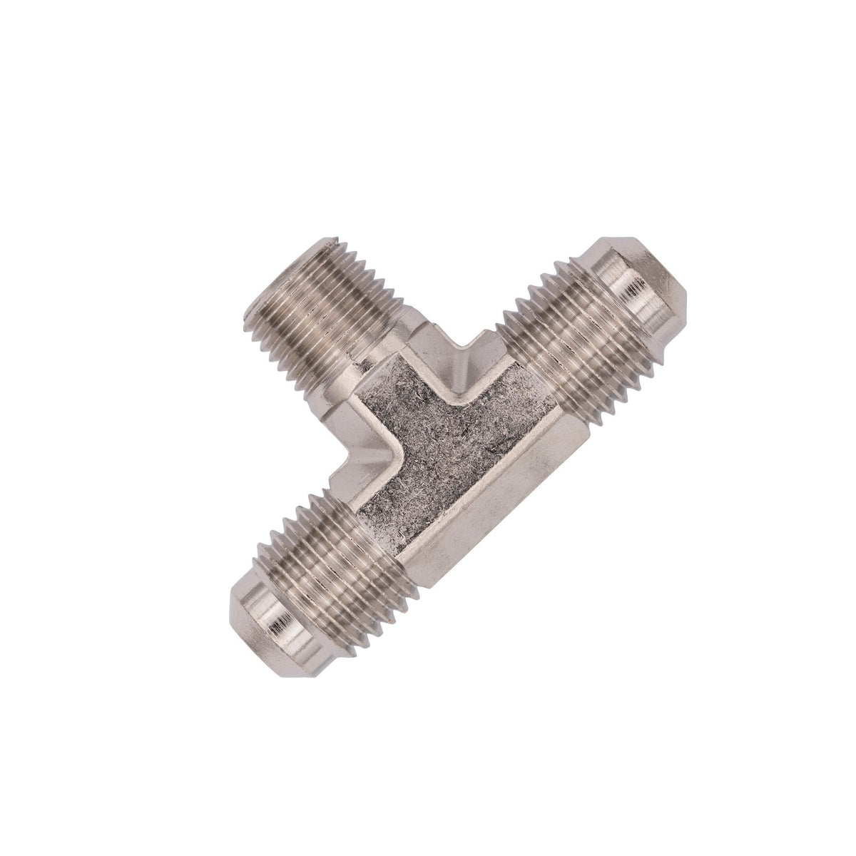 Flo Supply 1/8" NPT x 4AN x 4AN Branch Tee Fitting - Male/Male/Male