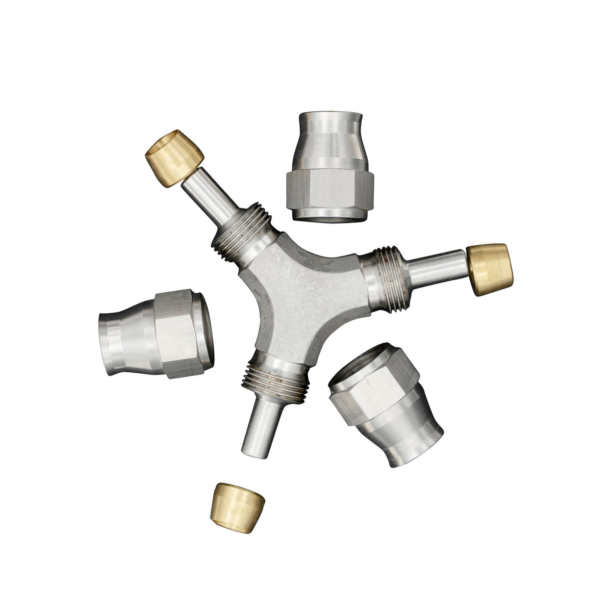 Flo Supply 3AN Female Y Hose End Block