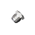 Flo Supply Aluminum Male 6AN Hex Weld-On Bung - Flanged