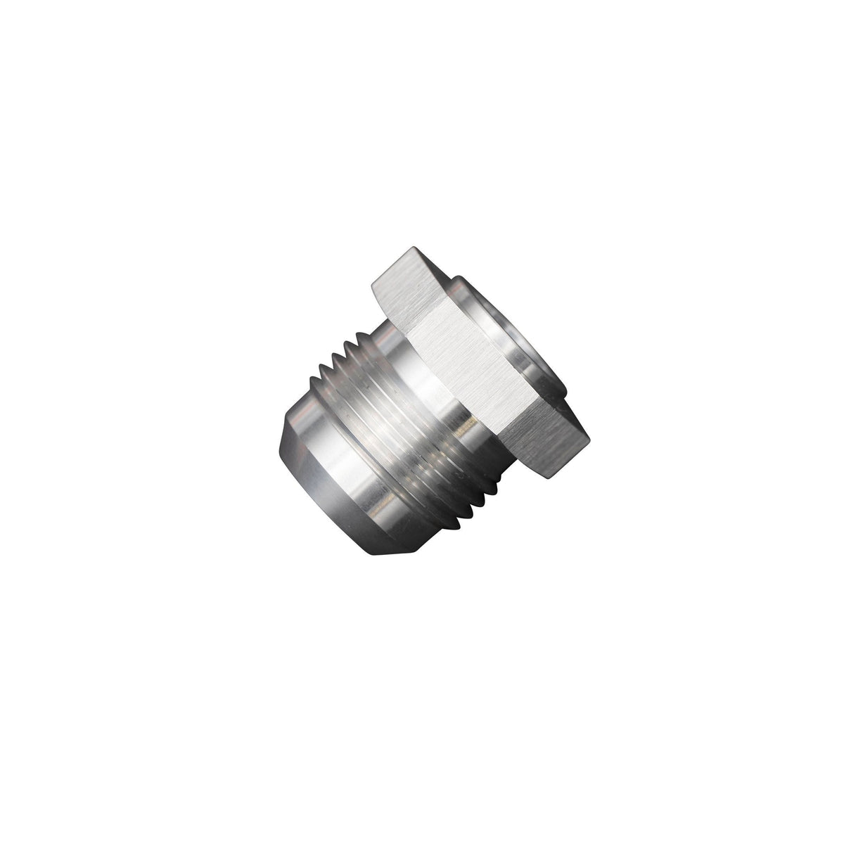 Flo Supply Aluminum Male 6AN Hex Weld-On Bung - Flanged