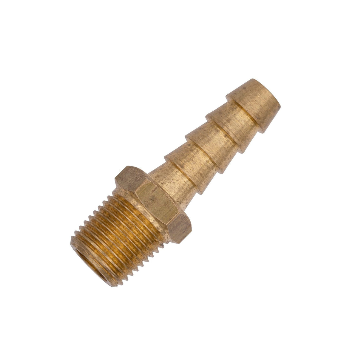 Flo Supply 1/8" NPT x 1/4" Hose Barb Straight Fitting - Male/Male