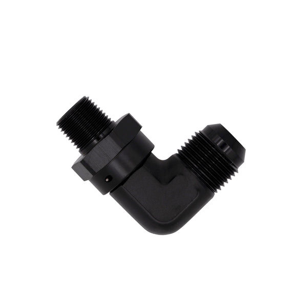 Flo Supply 3/4" NPT 90 Degree Male To 16AN Male Swivel Adapter
