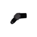 Flo Supply 1/4" NPT 45 Degree Male To 8AN Male Adapter