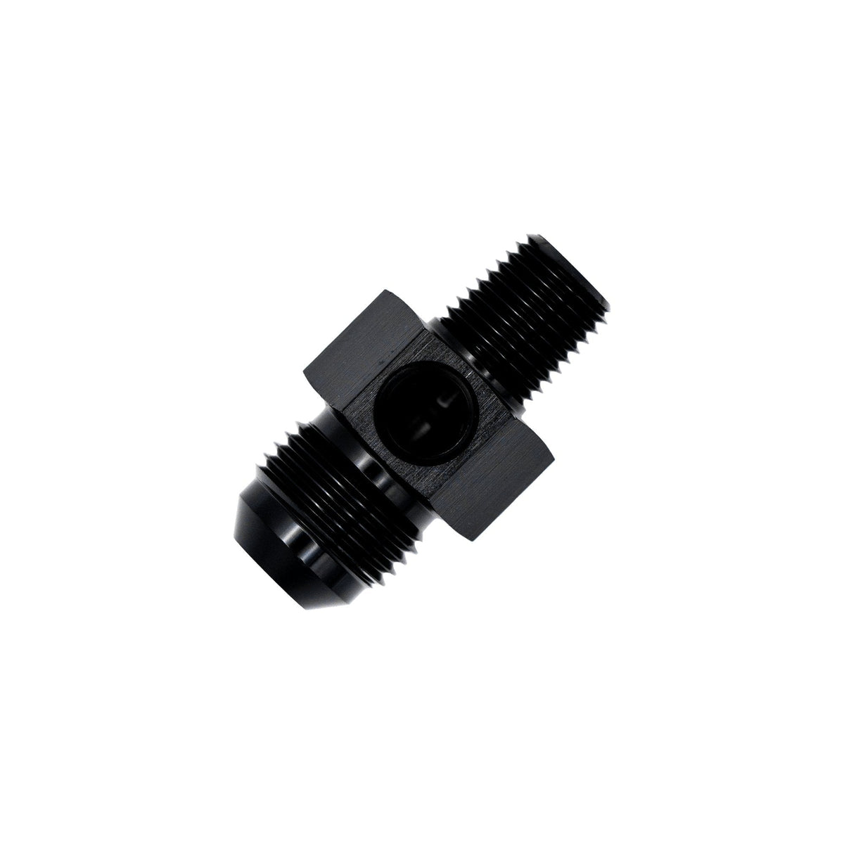 Flo Supply 1/2" NPT Male To 10AN Male Adapter Manifold with 1/8" NPT Port